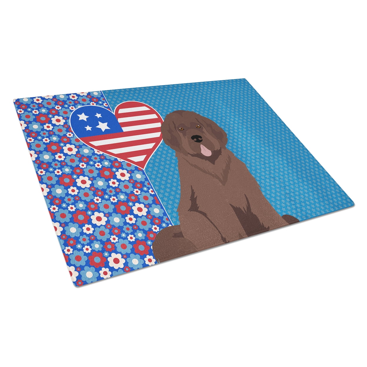 Brown Newfoundland Glass Cutting Board Large 12 in x 15 in
