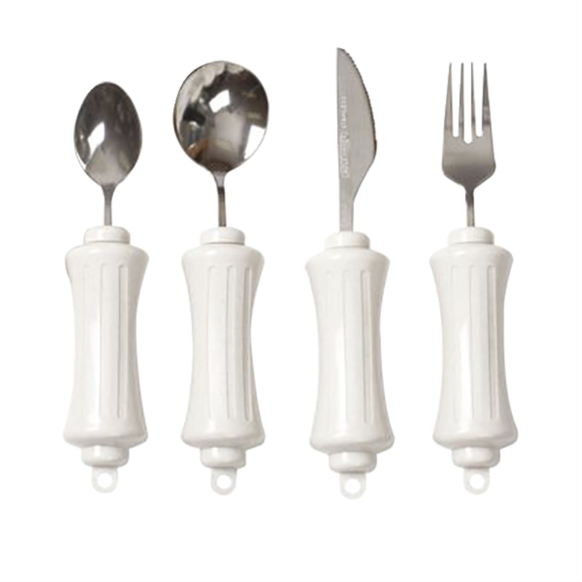 Built up handle utensils, straight, complete set