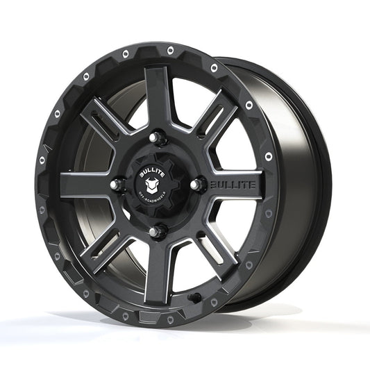 Bullite Wheels BT-02 Lancer UTV ATV SXS Rims Gunmetal Gray 14"  | 4x137 | 5+2 Offset | Can-Am Maverick X3 Commander Renegade Outlander Defender (14")