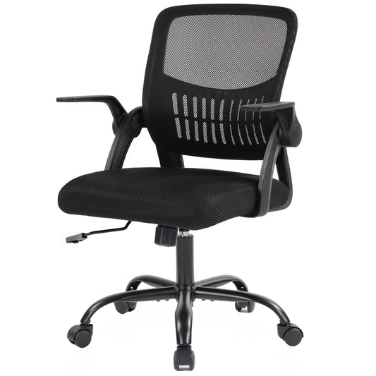 CONCETTA Office Chair, Ergonomic Mesh Computer Desk Chair with Adjustable Lumbar Support, Swivel Executive Task Chair for Home Office, Black