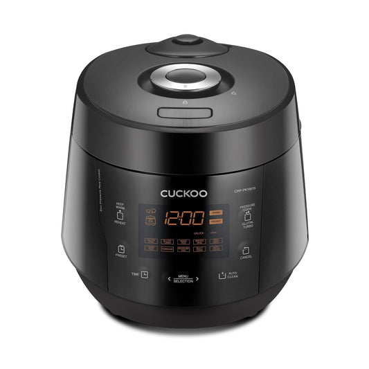 CUCKOO CRP-PK1001S 10-Cup (Uncooked) / 20-Cup (Cooked) Heating Pressure Rice Cooker & Warmer (Black)