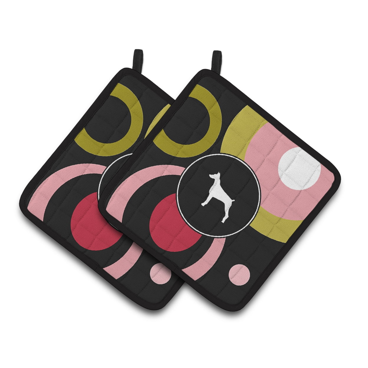 Caroline's Treasures Doberman Pair of Pot Holders