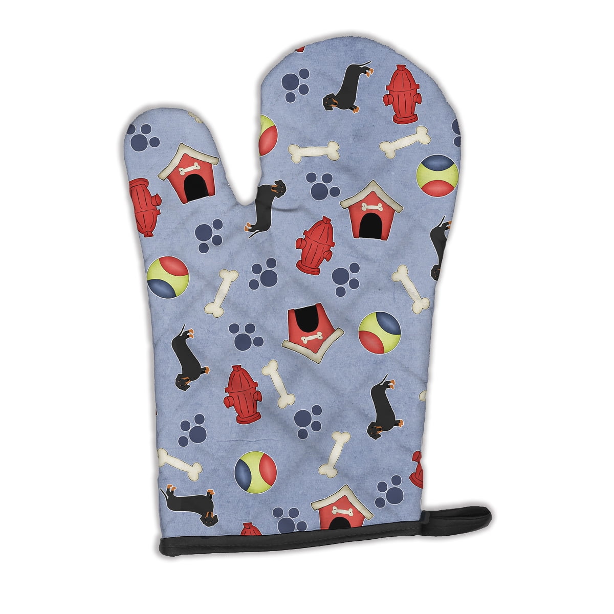 Caroline's Treasures Dog House Collection Black Tan Dachshund Oven Mitt