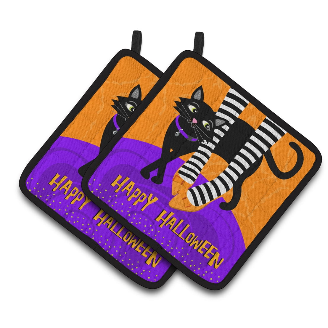 Caroline's Treasures Halloween Witches Feet Pair of Pot Holders