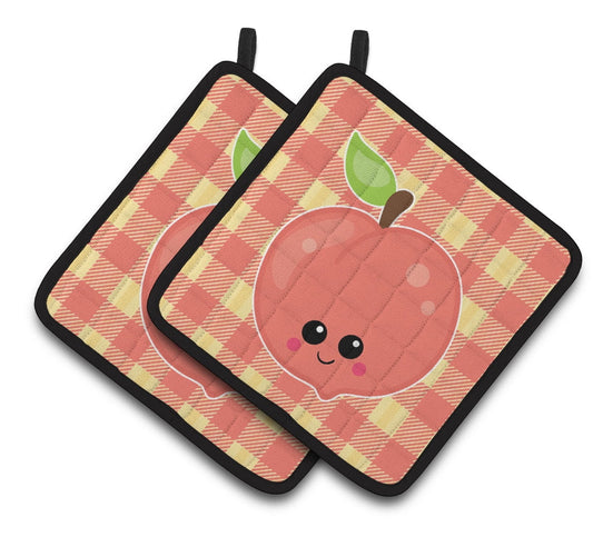 Perfectly Peach Pair of Pot Holders
