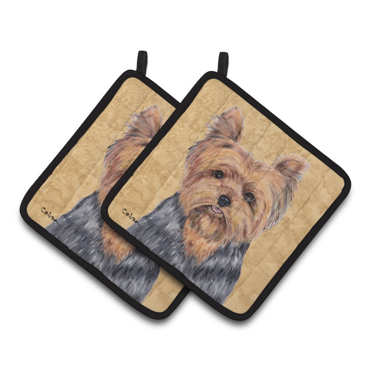 Caroline's Treasures Yorkie Pair of Pot Holders