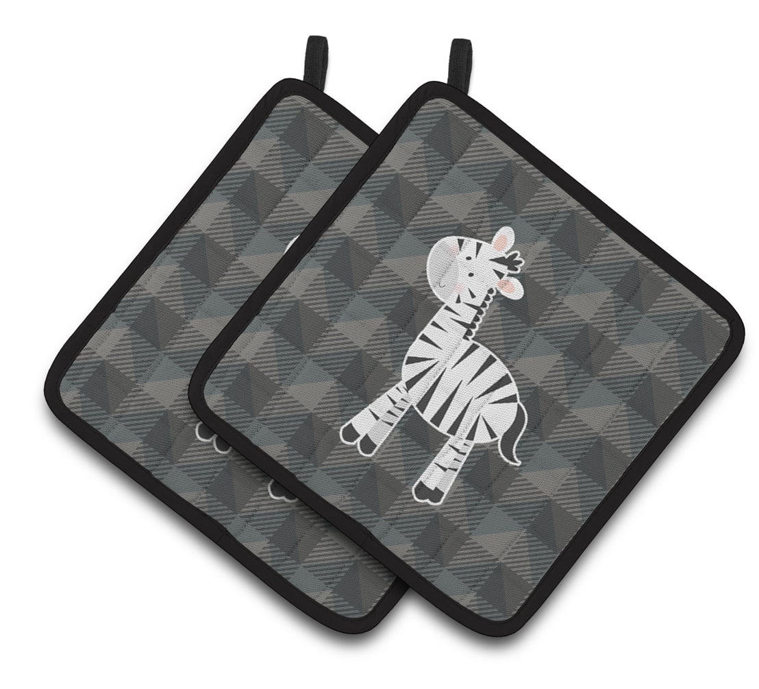 Caroline's Treasures Zebra Pair of Pot Holders