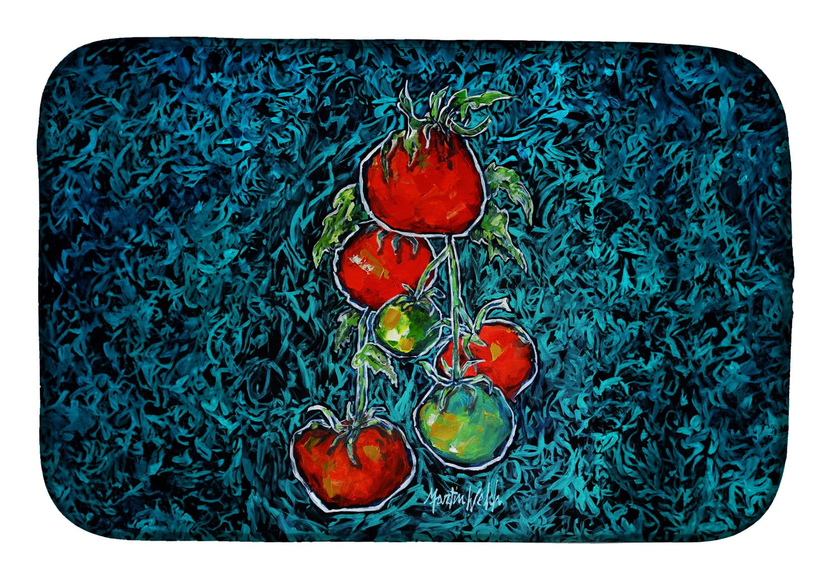Maters Tomatoes Dish Drying Mat 14 in x 21 in