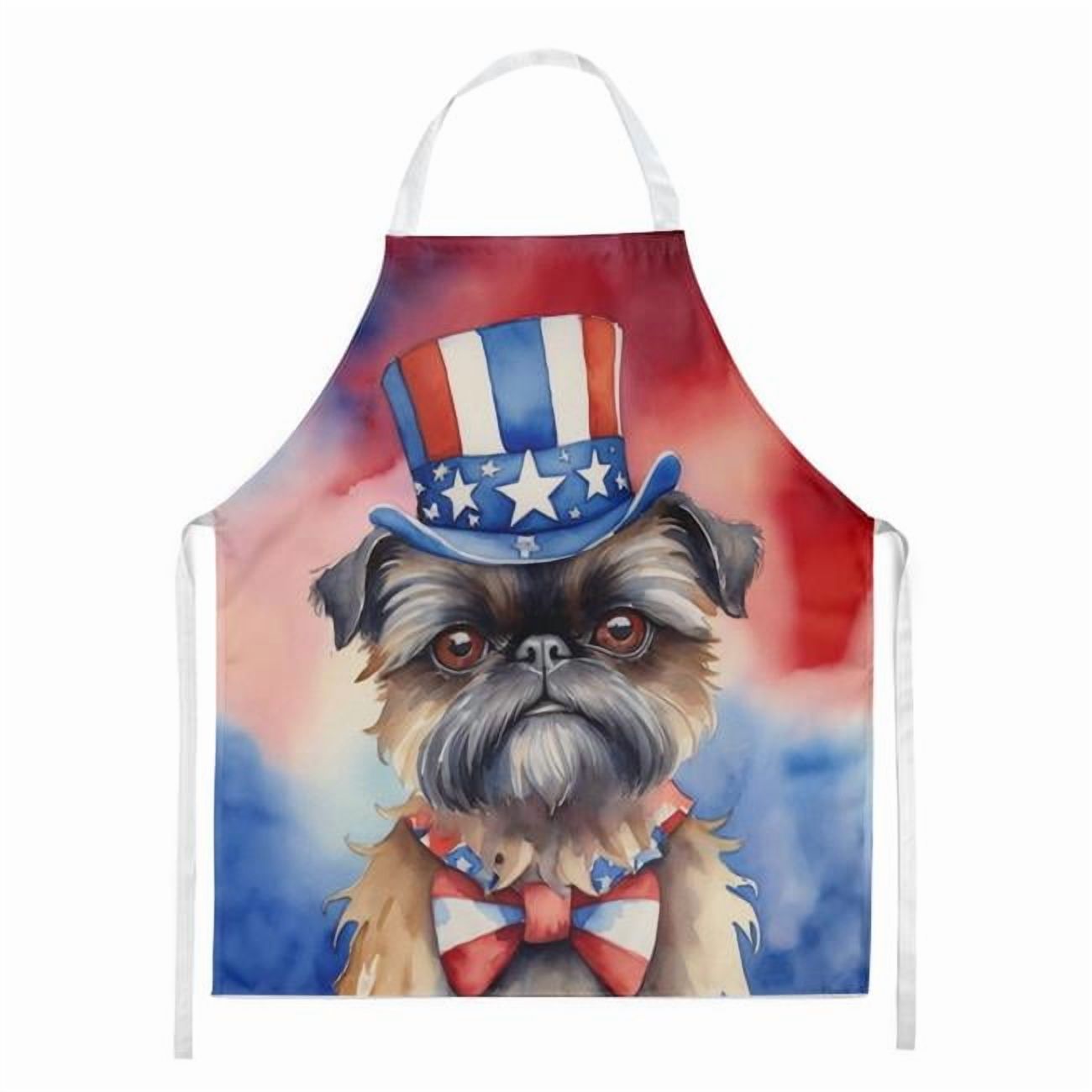Carolines Treasures DAC5672APRON 30 x 27 in. Brussels Griffon Patriotic American Apron