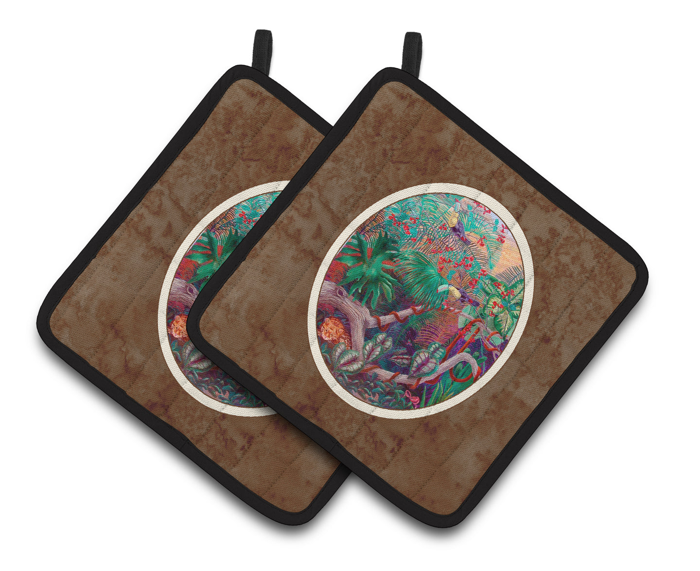 Bird - Toucan Pair of Pot Holders
