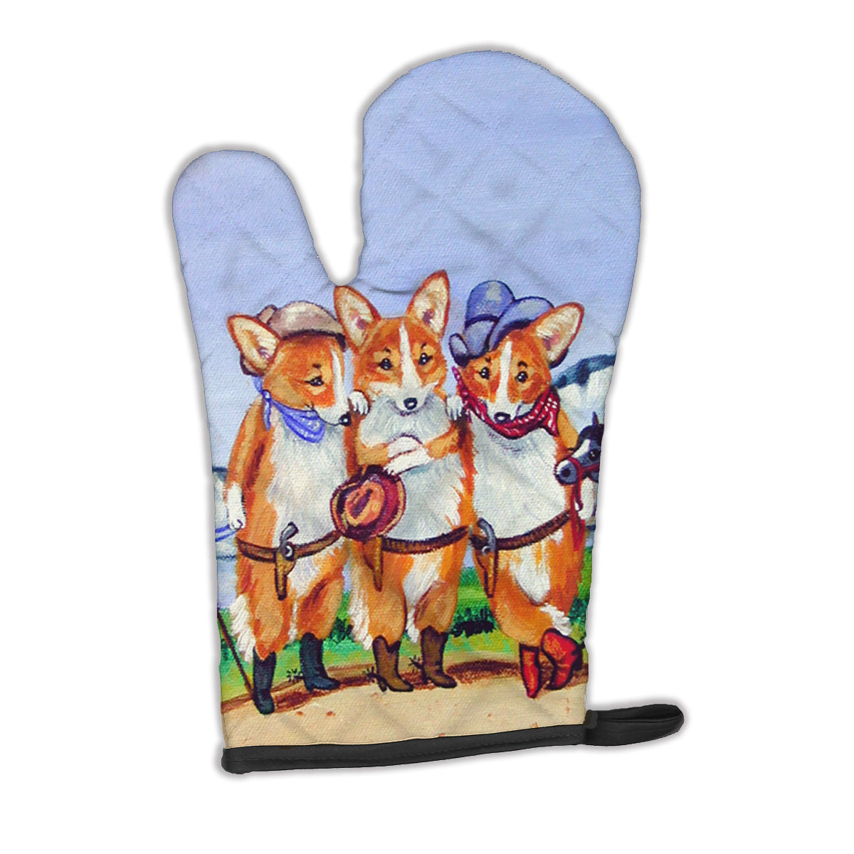 Cowboy Corgi Oven Mitt