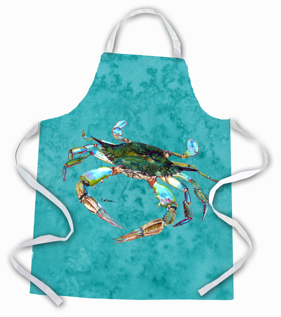Carolines Treasures 8657APRON Crab Apron Large multicolor