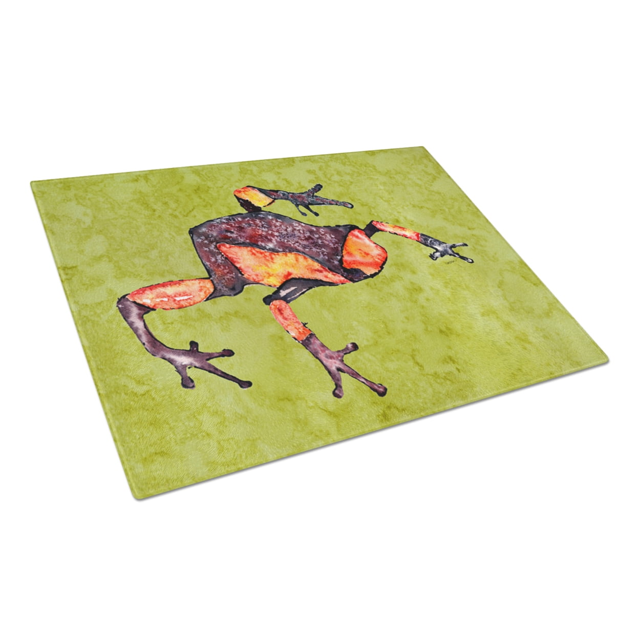 Carolines Treasures 8689LCB Frog Glass Cutting Board Large, 12H x 16W, multicolor