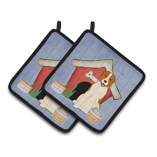 Carolines Treasures BB2803PTHD Dog House Collection Central Asian Shepherd Dog Pair of Pot Holders , 7.5HX7.5W,