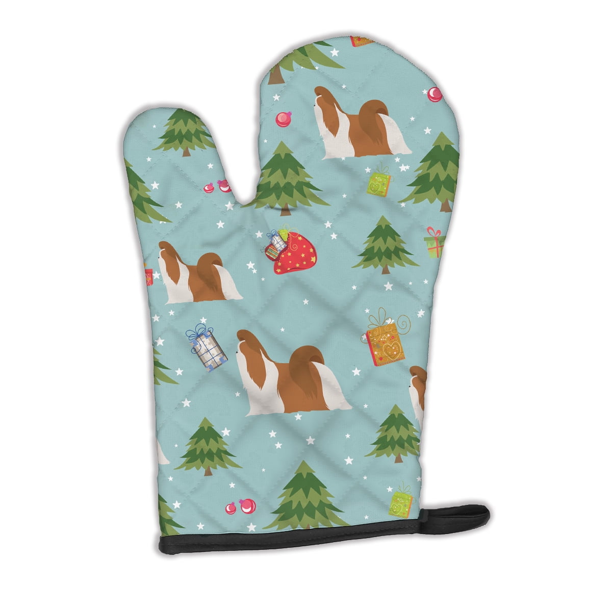 Christmas Shih Tzu Oven Mitt