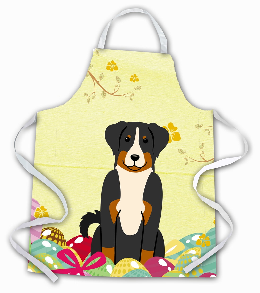 Carolines Treasures BB6043APRON Easter Eggs Appenzeller Sennenhund Apron Large multicolor