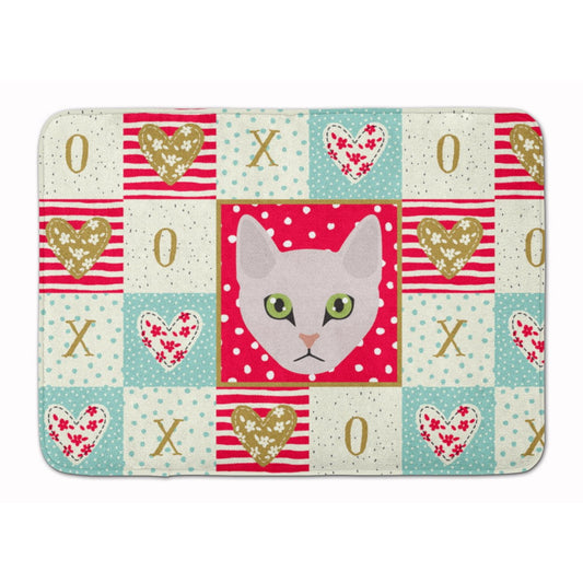 Burmilla Cat Love Machine Washable Memory Foam Mat