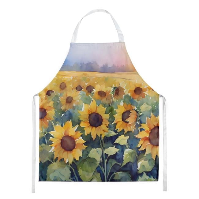Carolines Treasures DAC1617APRON 30 x 27 in. Sunflowers in Watercolor Apron