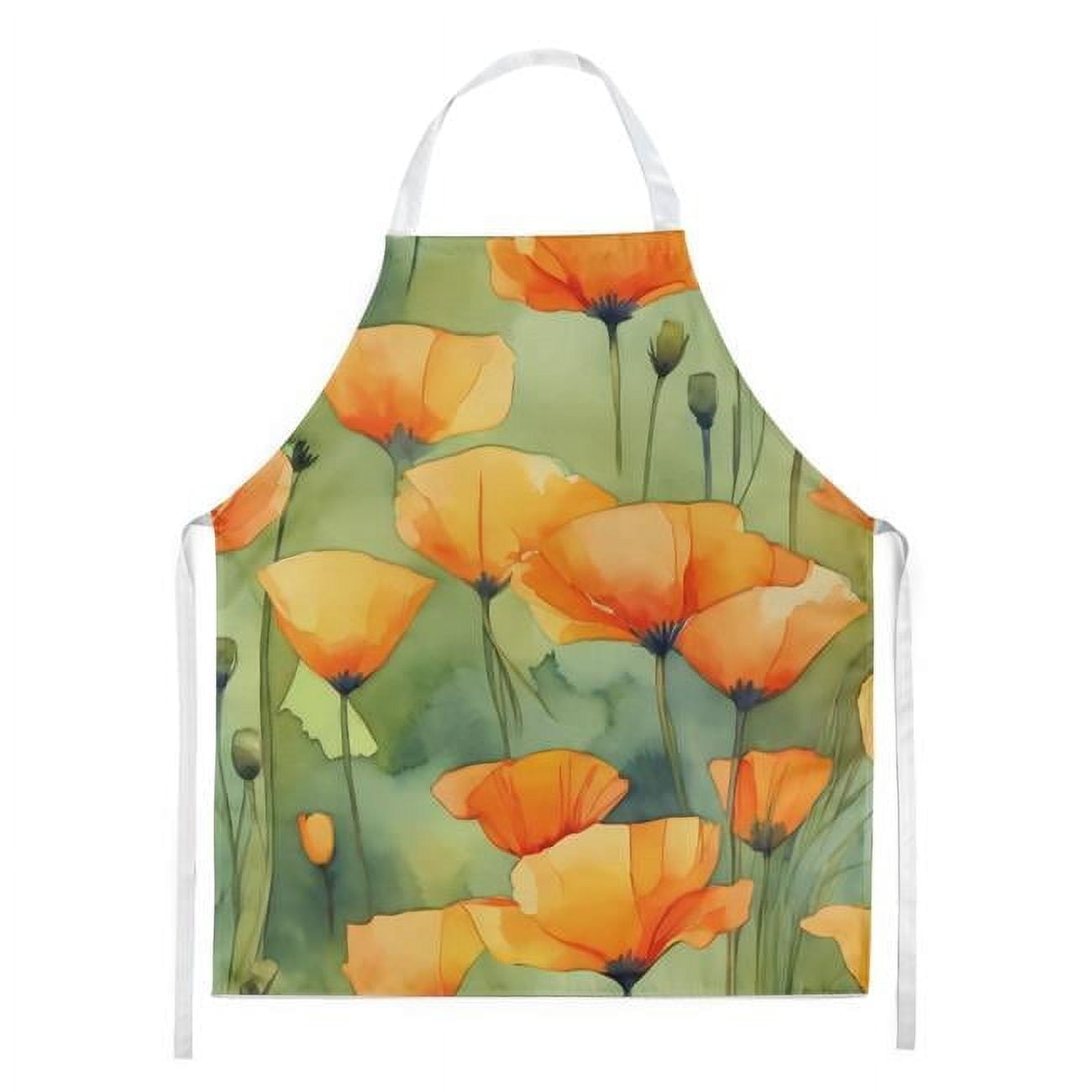 Carolines Treasures DAC1630APRON 30 x 27 in. California California Poppies in Watercolor Apron