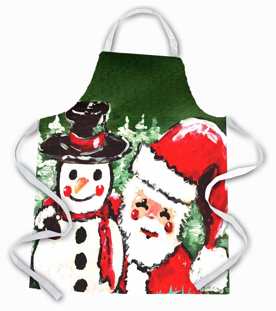 Carolines Treasures MW1116APRON Crab Blue on Red Sr Apron Large multicolor