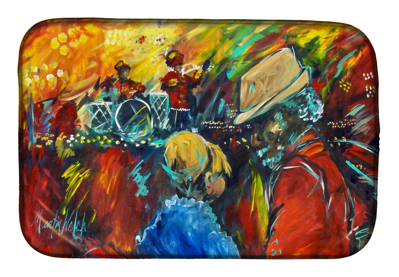 Dance Dish Drying Mat 14 in x 21 in