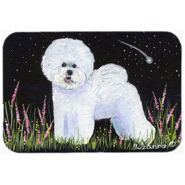 Carolines Treasures SS8143LCB Bichon Frise Glass Cutting Board Large, 12H x 16W, multicolor