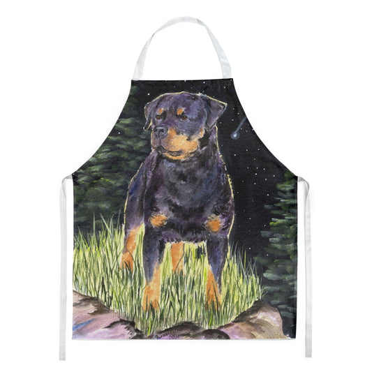 Carolines Treasures SS8475APRON Starry Night Rottweiler Apron Large multicolor