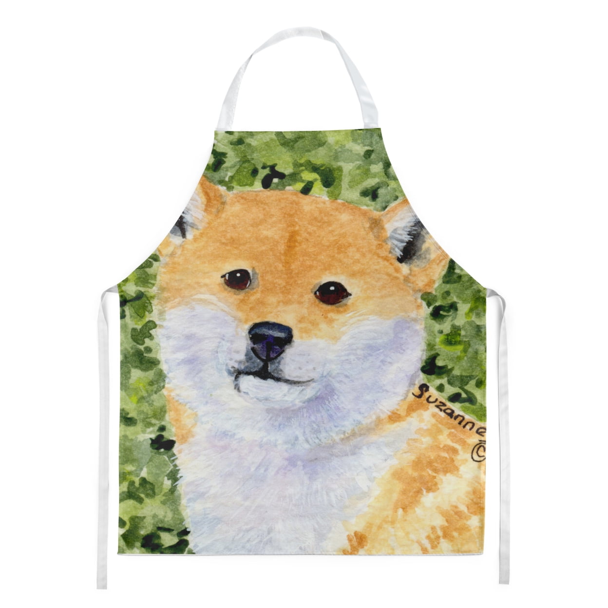 Carolines Treasures SS8719APRON Shiba Inu Apron Large multicolor