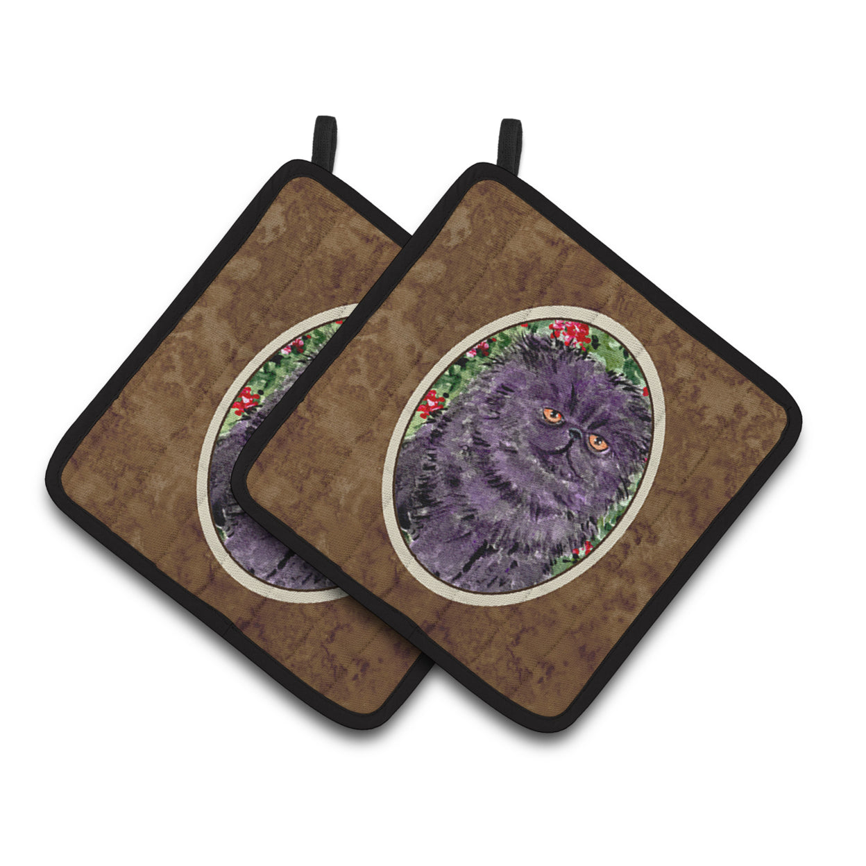 Carolines Treasures SS8827PTHD Persian Cat Pair of Pot Holders, 7.5HX7.5W, multicolor