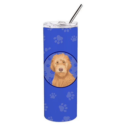 Carolines Treasures WDK1066TBL20 Doodle Liver Design2  Stainless Steel 20 oz Skinny Tumbler Blue 20 oz multicolor
