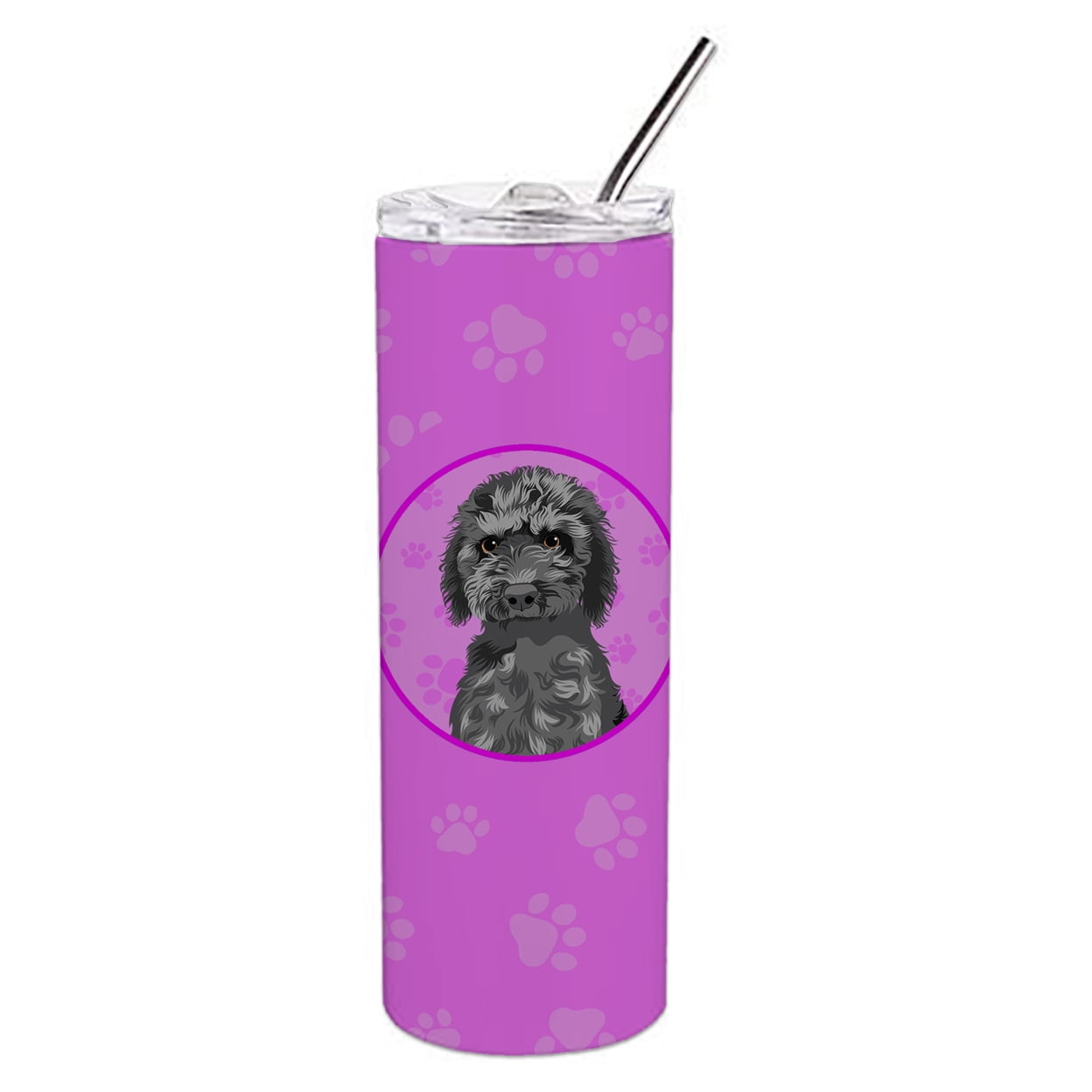 Carolines Treasures WDK1273TBL20 Doodle Black Design2 Stainless Steel 20 oz Skinny Tumbler Pink 20 oz multicolor