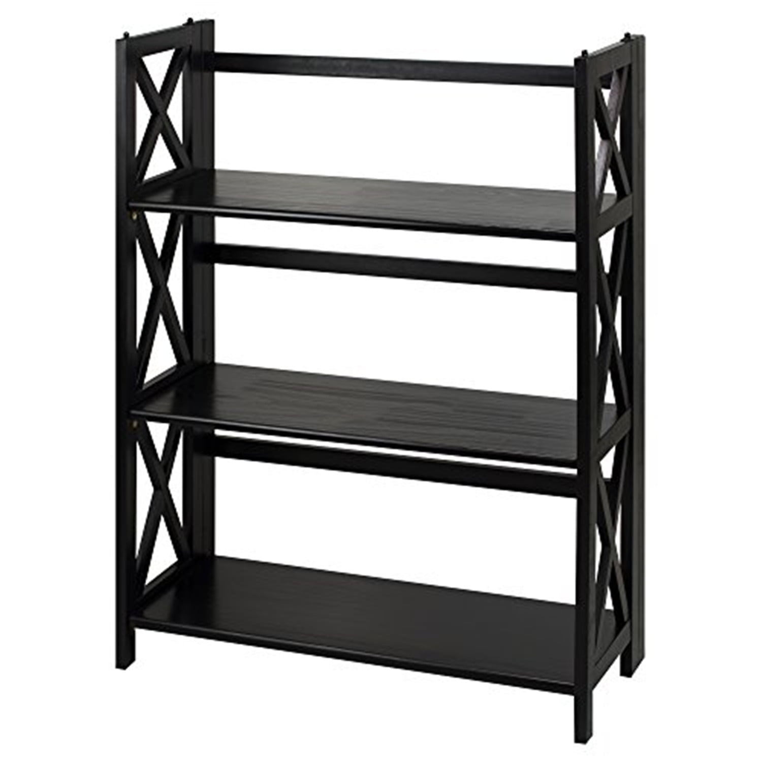 Casual Home Montego 3-Shelf Folding Bookcase-Color:Natural