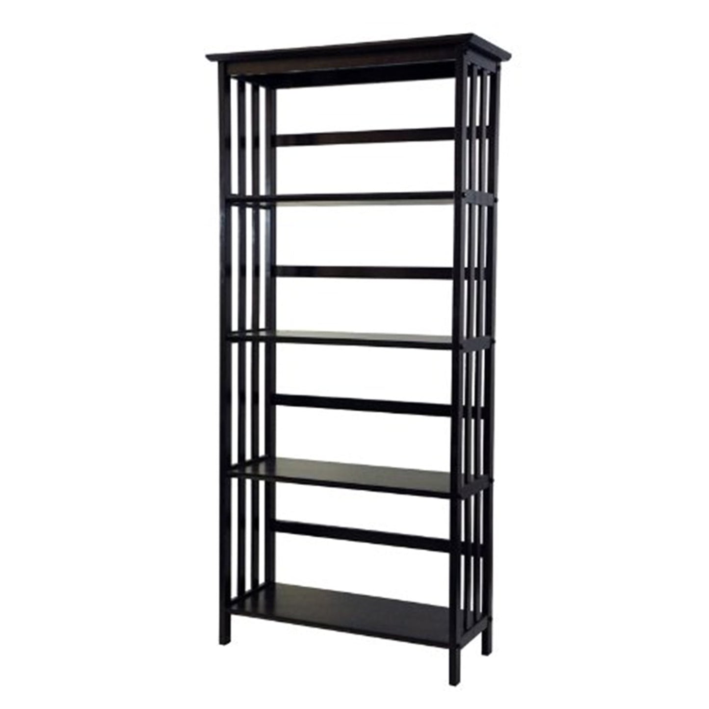 Casual Home Mission Style 5-Shelf Bookcase, Espresso
