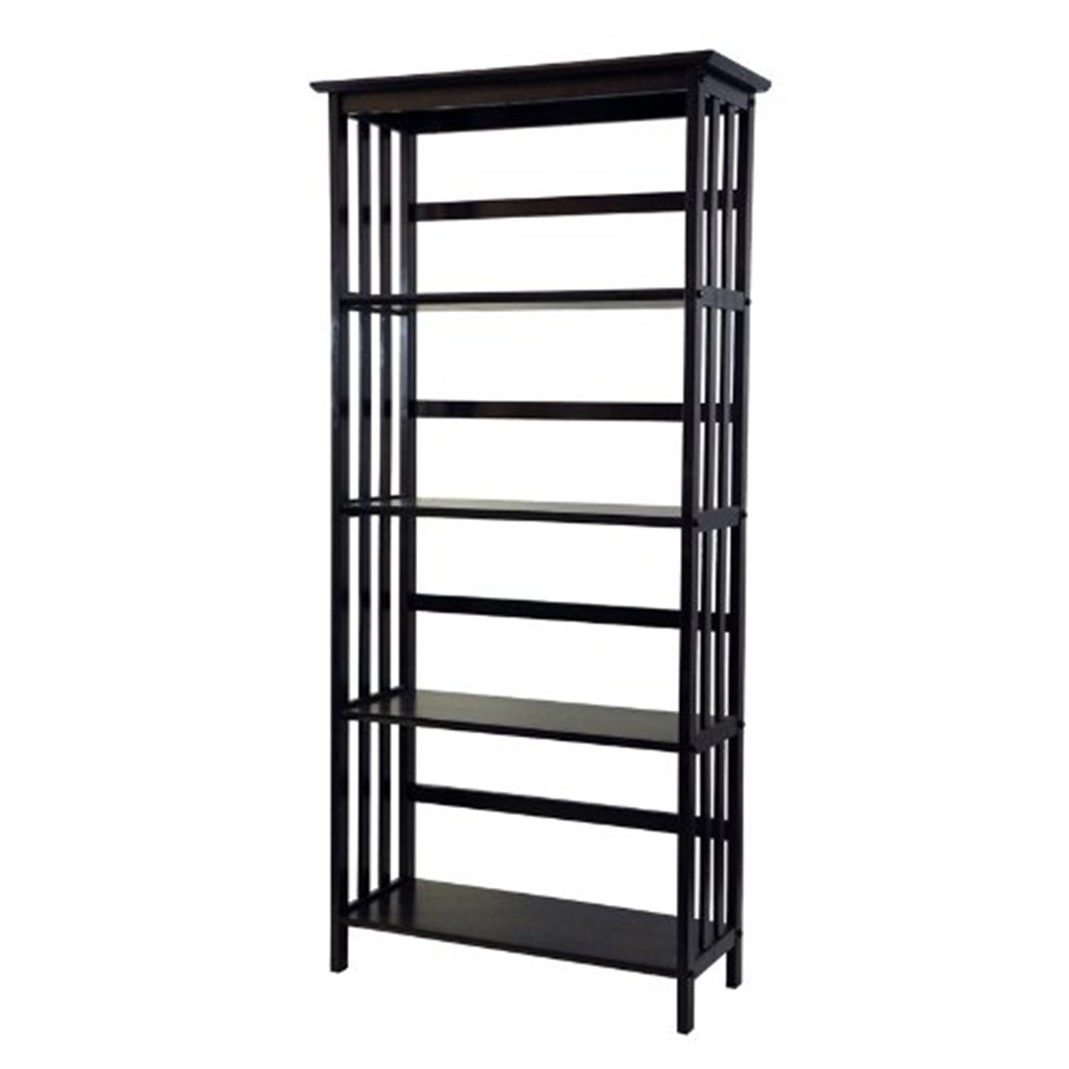 Casual Home Mission Style 5-Shelf Bookcase, Espresso