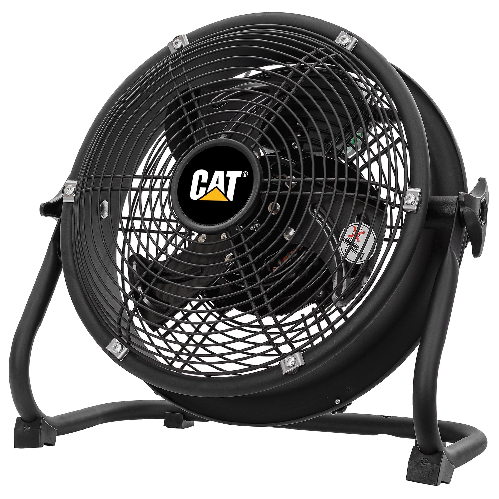 CaterpillarÂ® Fan 9" High-Velocity 3-Speed Shroud Floor Fan, 1200 CFM, Black