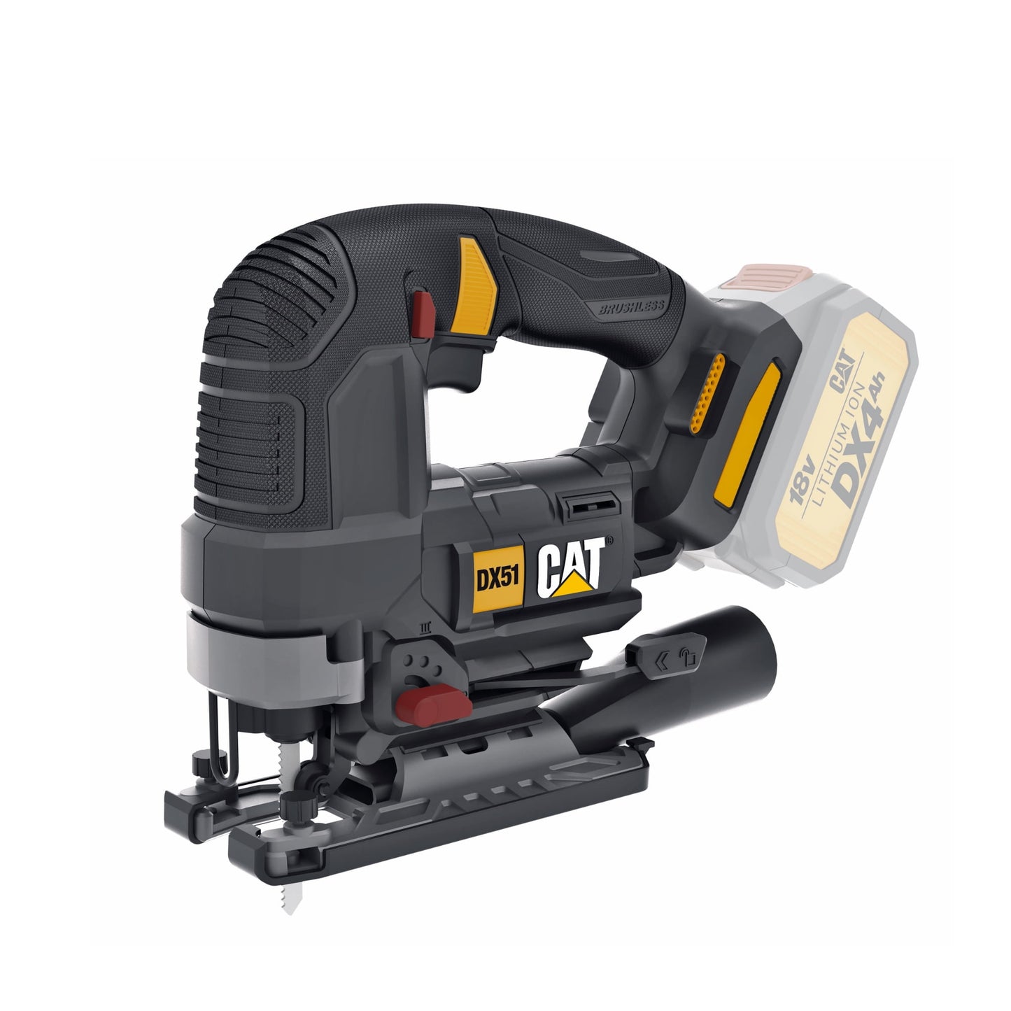 Caterpillar Cat® DX51B 18V 1 FOR ALL Cordless Jig Saw with Brushless Motor (Tool Only)