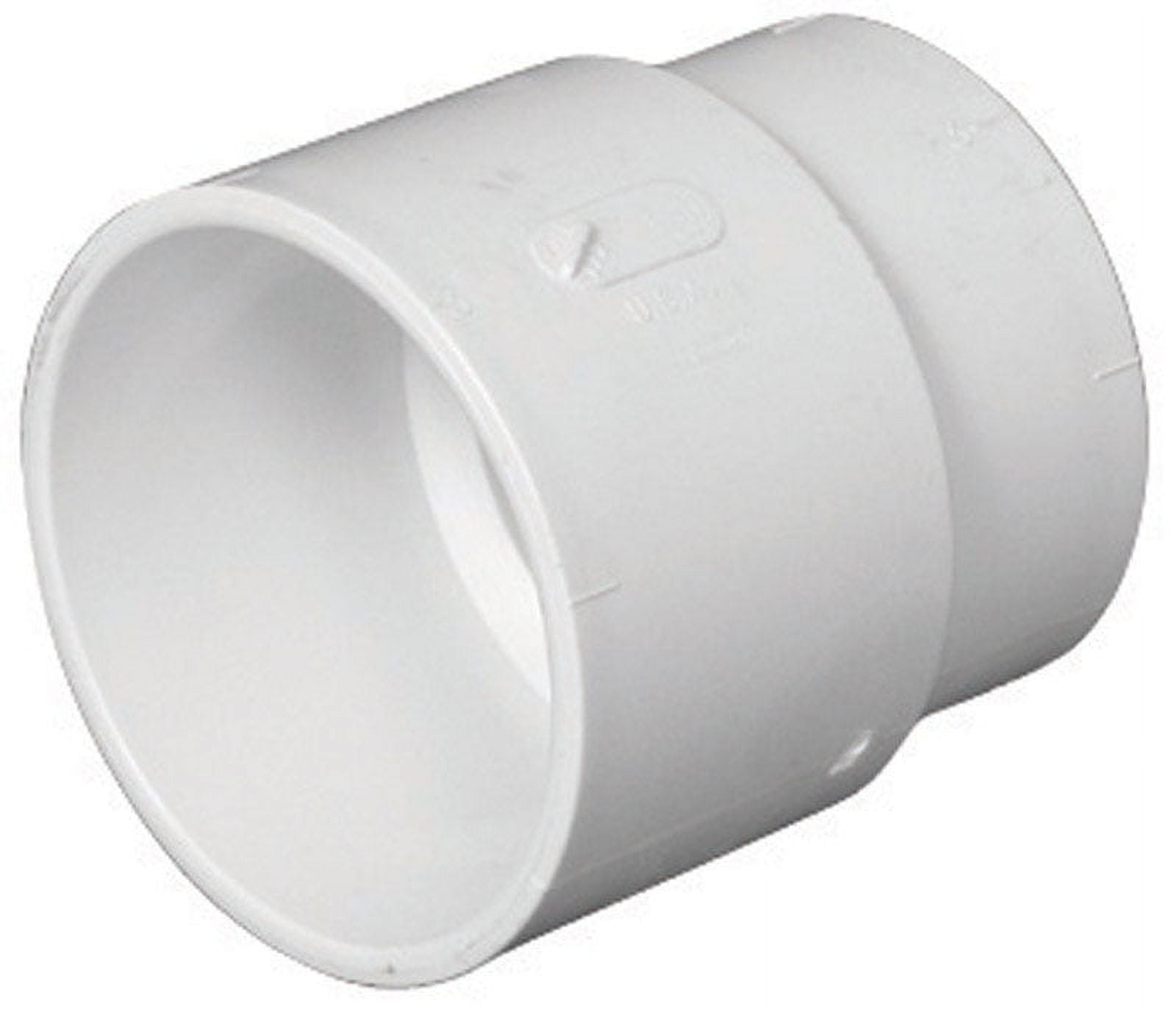 Charlotte Pipe Schedule 40 3 in. Hub x 3 in. Dia. Hub PVC Pipe Adapter
