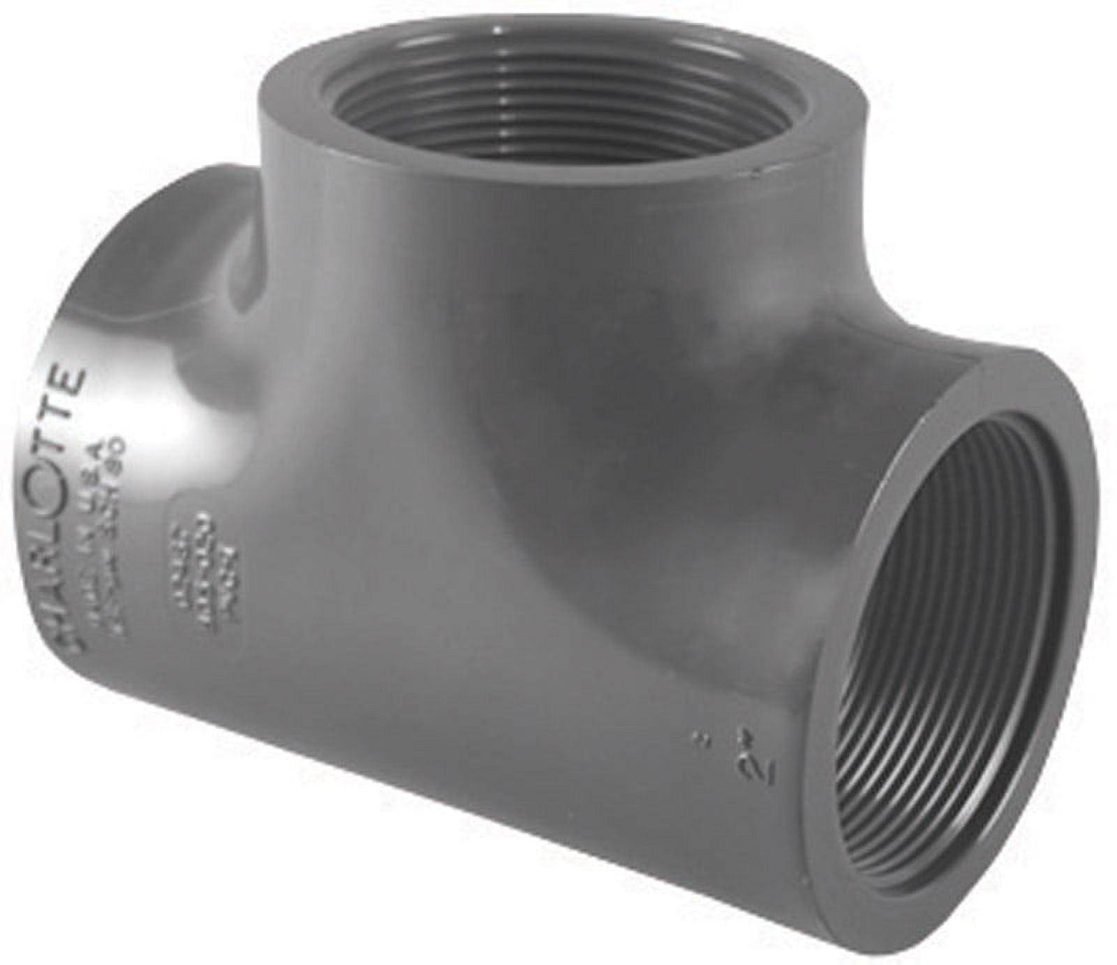 Charlotte Pipe Schedule 80 2 in. FPT x 2 in. Dia. FPT PVC Tee