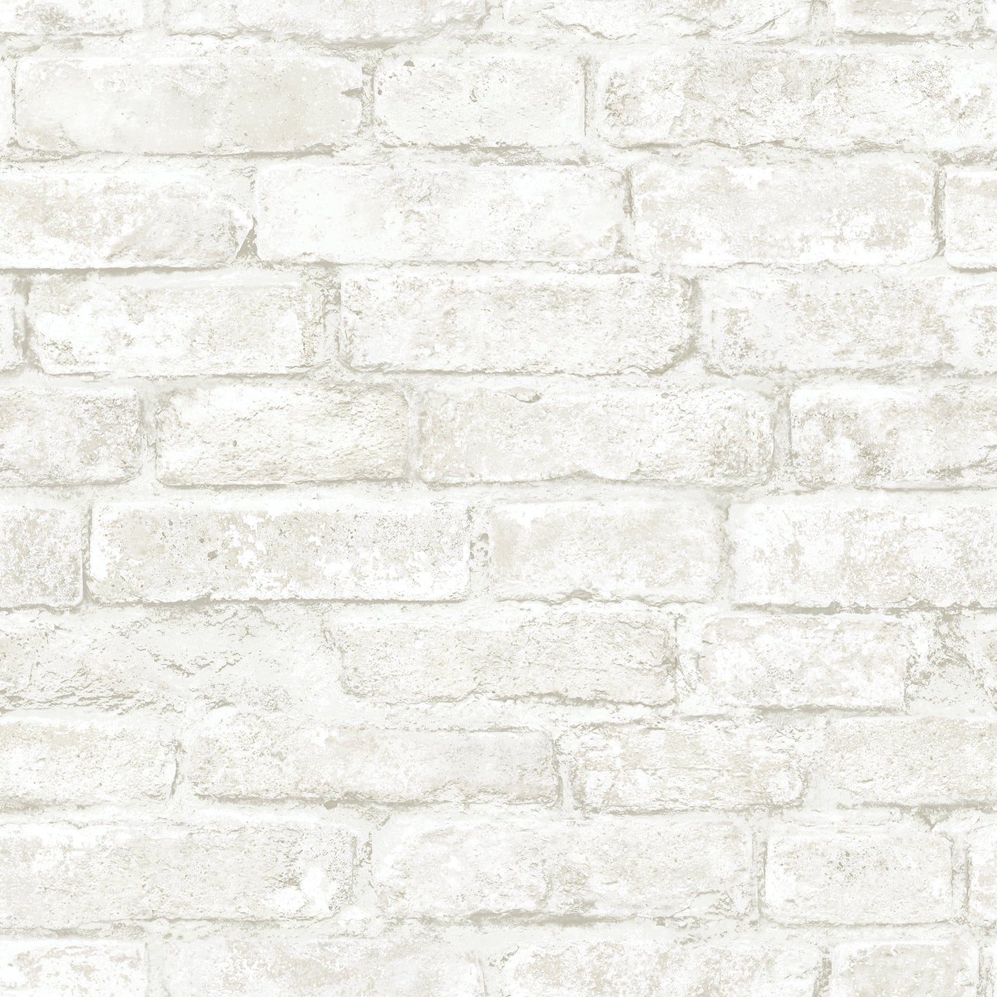 Chesapeake Arlington Off White Brick Prepasted Non Woven Blend Wallpaper, 20.5-in by 33-ft, 56.4 sq. ft.