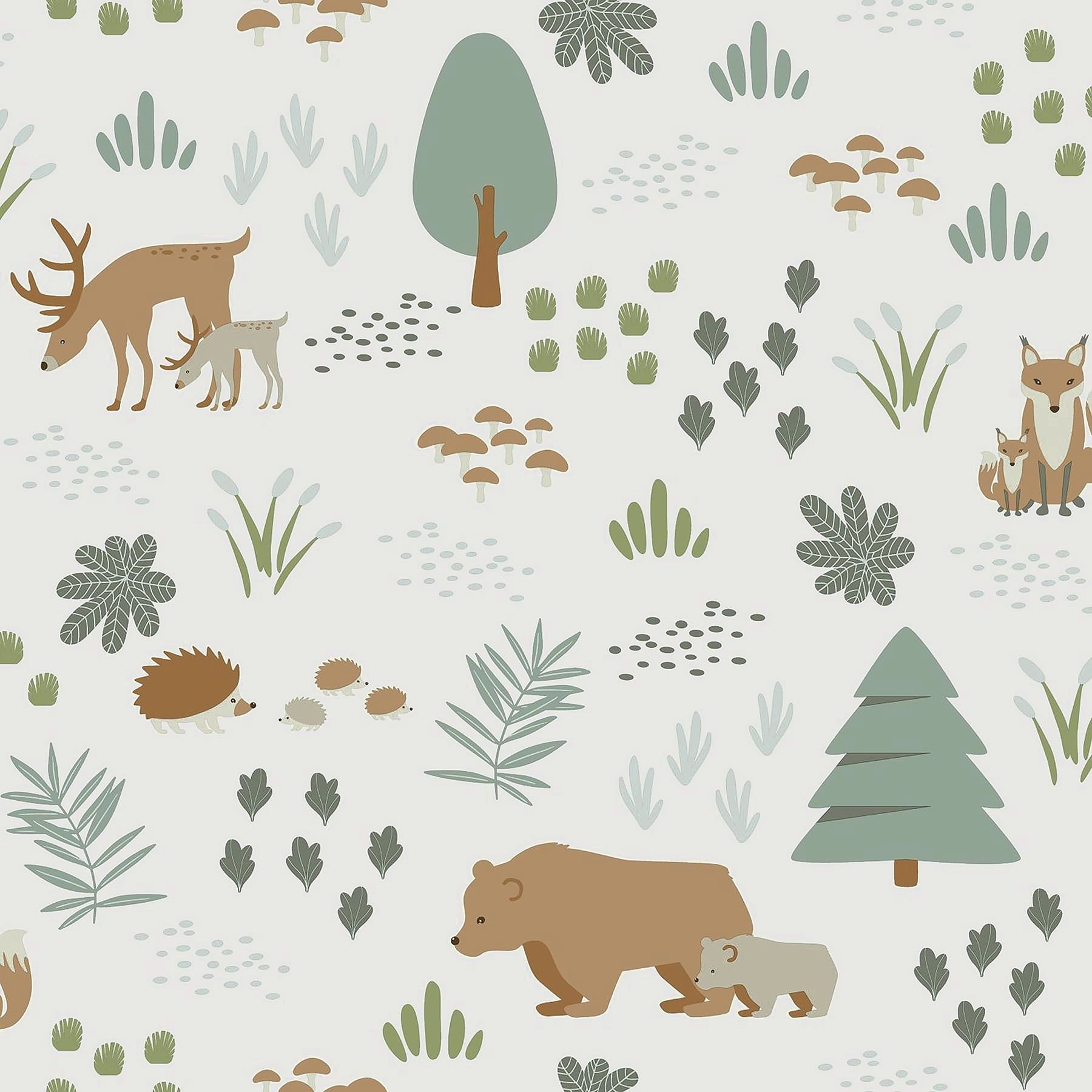 Chesapeake Birdie Grey Birch Wallpaper, 20.9-in by 33-ft