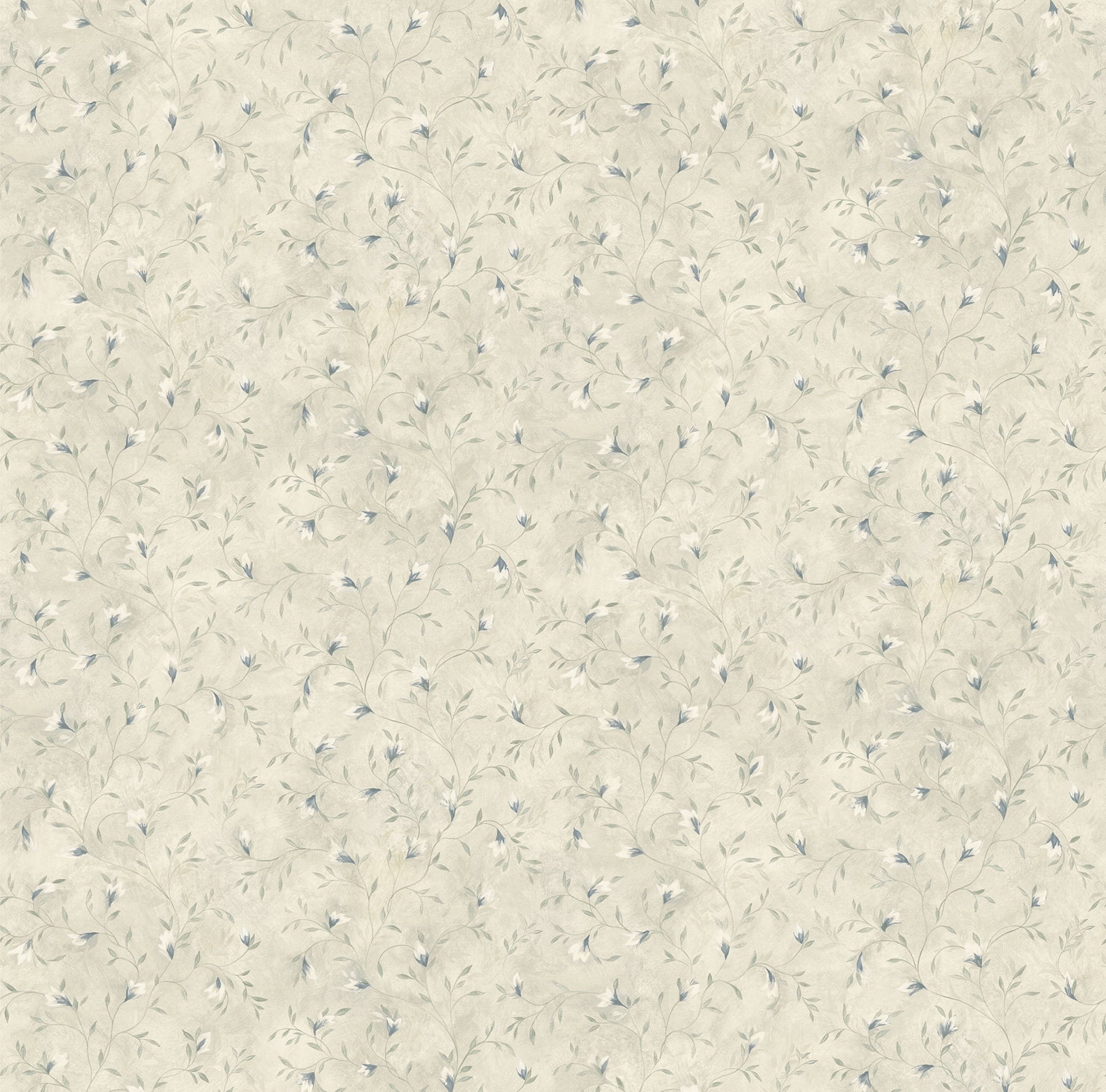 Chesapeake Eleanor Beige Folk Botanical Trail Wallpaper