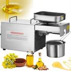 Choco Moon 700W Electric Oil Press Machine, Stainless Steel Oil Extractor, 140℃ Oil Expeller for Peanuts, Sesame, Rapeseed, Silver