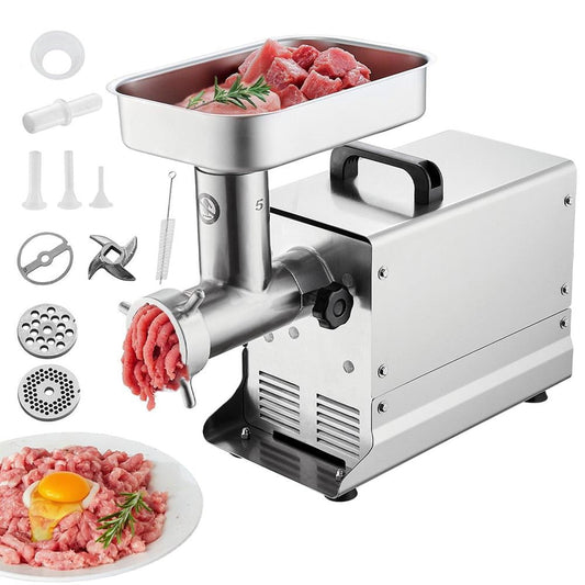 Choco Moon Commercial Electric Meat Grinder 5 Lbs/Min Sausage Stuffer Maker, High-Efficiency & Compact Design, Kitchen Essential
