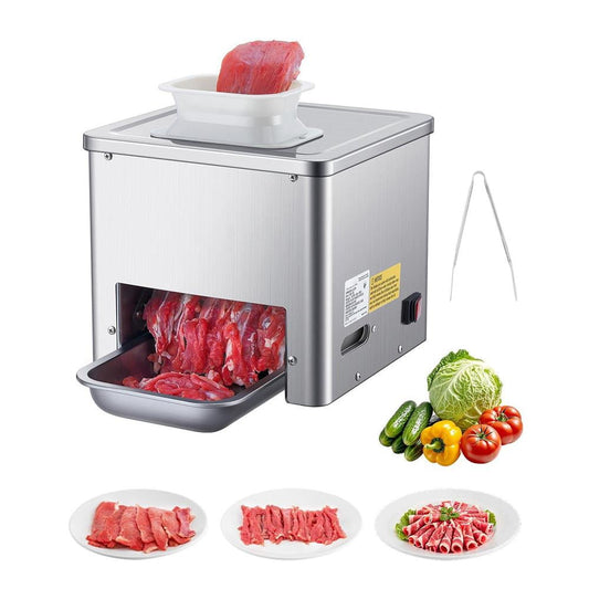 Choco Moon Electric Meat Cutter 550W - Commercial Slicer for Kitchen/Restaurant - High-Efficiency 550W Motor