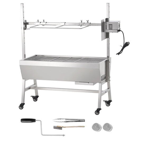 Choco Moon Large Capacity Rotisserie BBQ Grill for Pork, Lamb, Chicken, Rotisserie Roaster, 42W, 135 lbs, Easy to Use Outdoor Cooking Equipment
