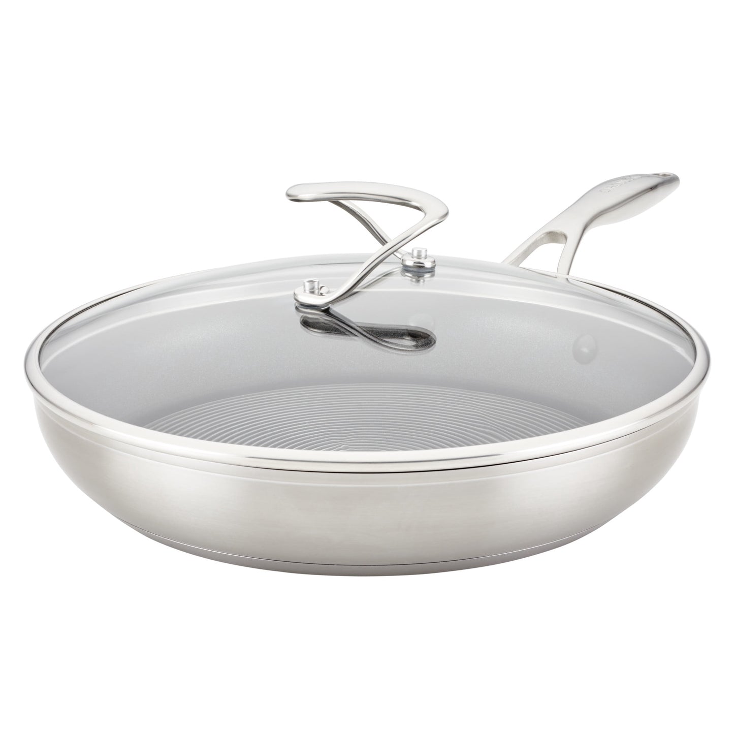Circulon SteelShield Hybrid 12" Stainless and Nonstick Fry Pan, Silver