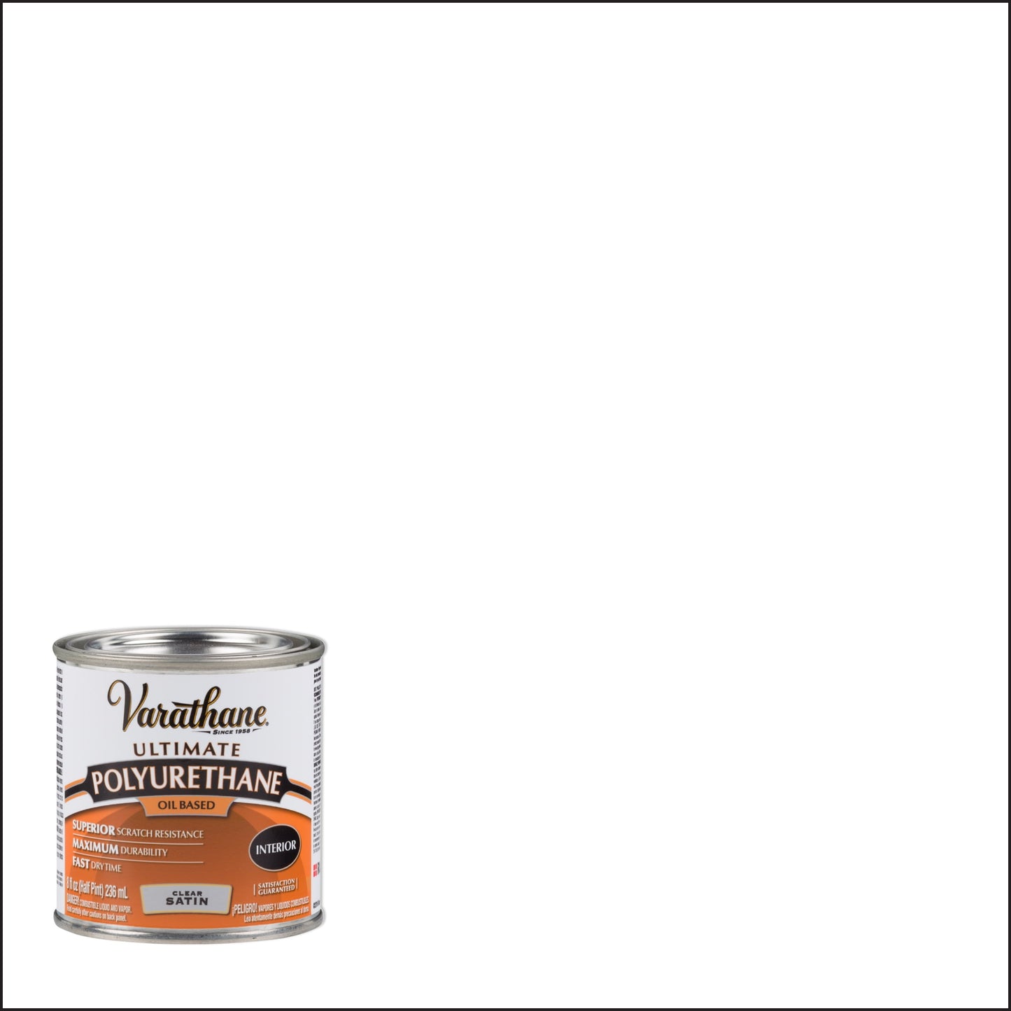 4 Pack, Clear, 275 VOC, Varathane Ultimate Satin Polyurethane Oil-Based-242178H, Half Pint