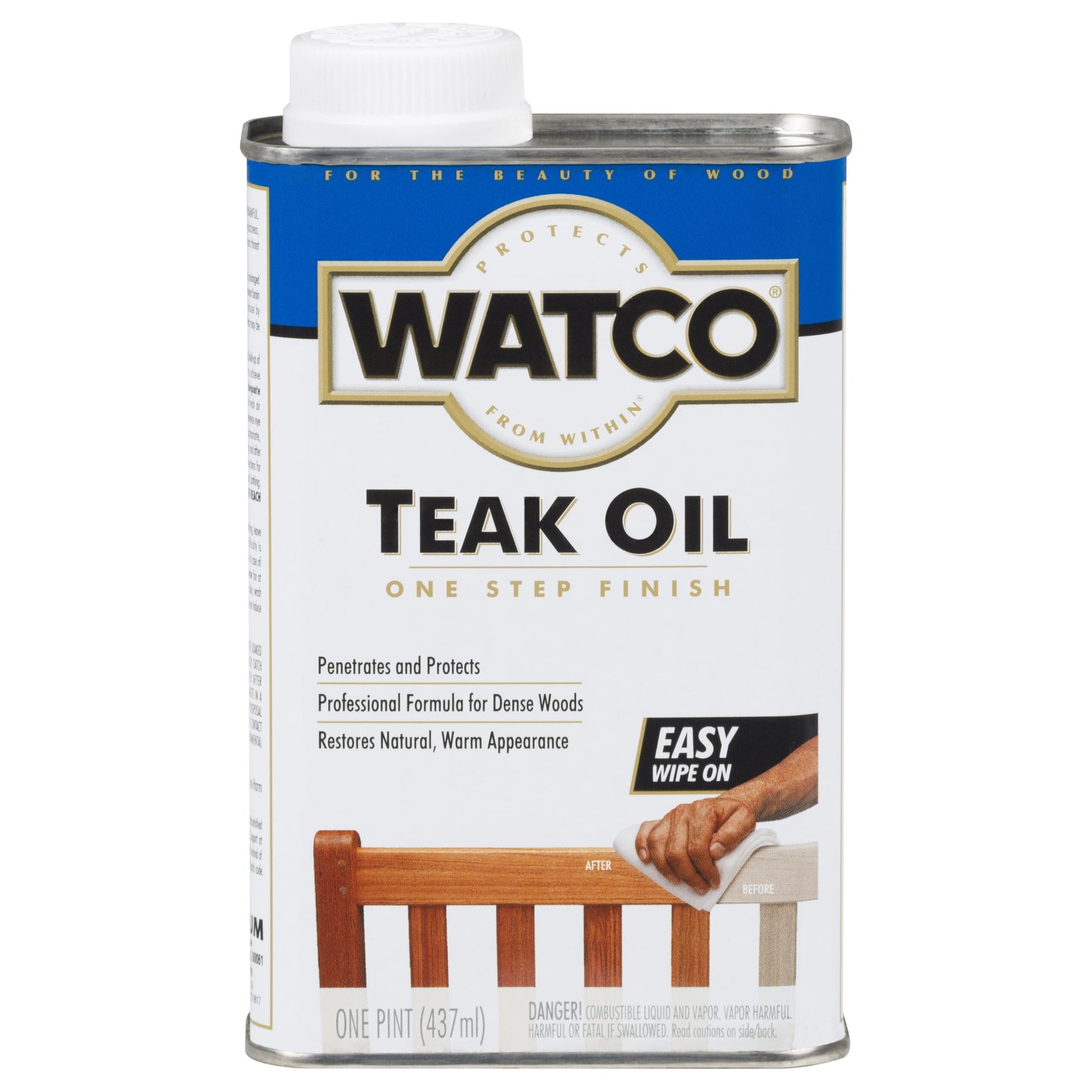 6 Pack, Clear, Watco Teak Oil Finish - 206347, Pint