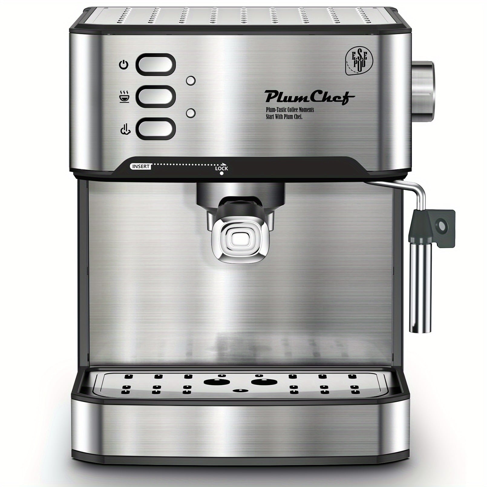 Coffee Espresso Machine Machine 20 Bar Pump Pressure Espresso And Cappuccino Latte Maker with Milk Frother Steam Wand 49.03oz Water Tank for Home Barista 950W Stainless Steel