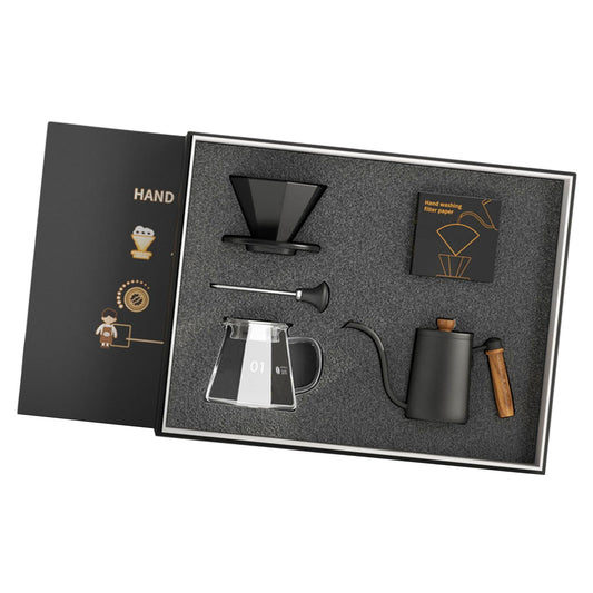 Coffee Maker Gooseneck Kettle Pour over Coffee Maker for Indoor Home Office Black